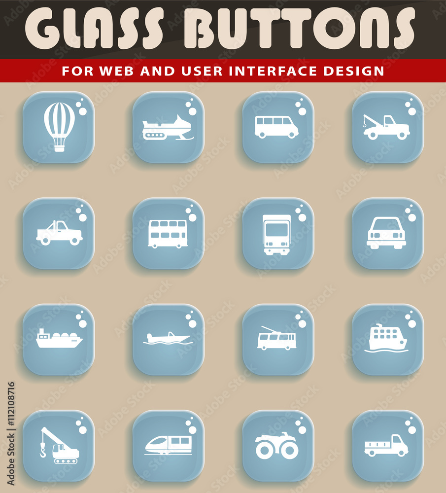 Transportation simply icons Transportation simply icons