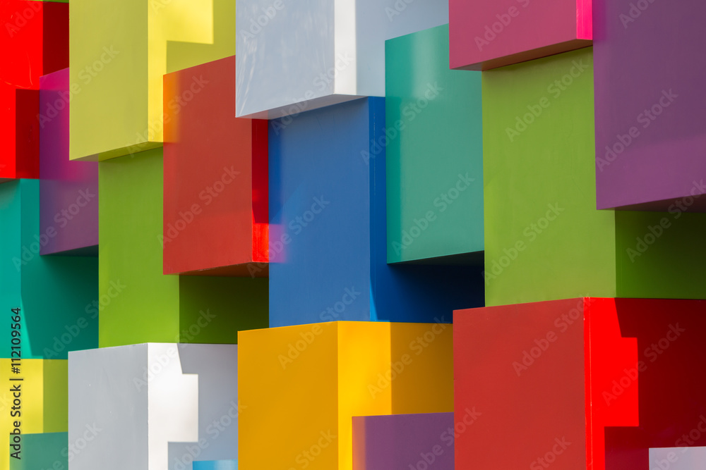 Background of bright geometric shapes Background of bright geometric shapes