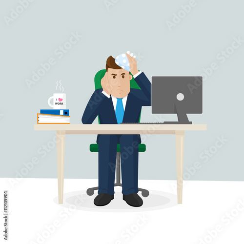 Stressed in office