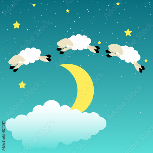 Sheep jump over the moon