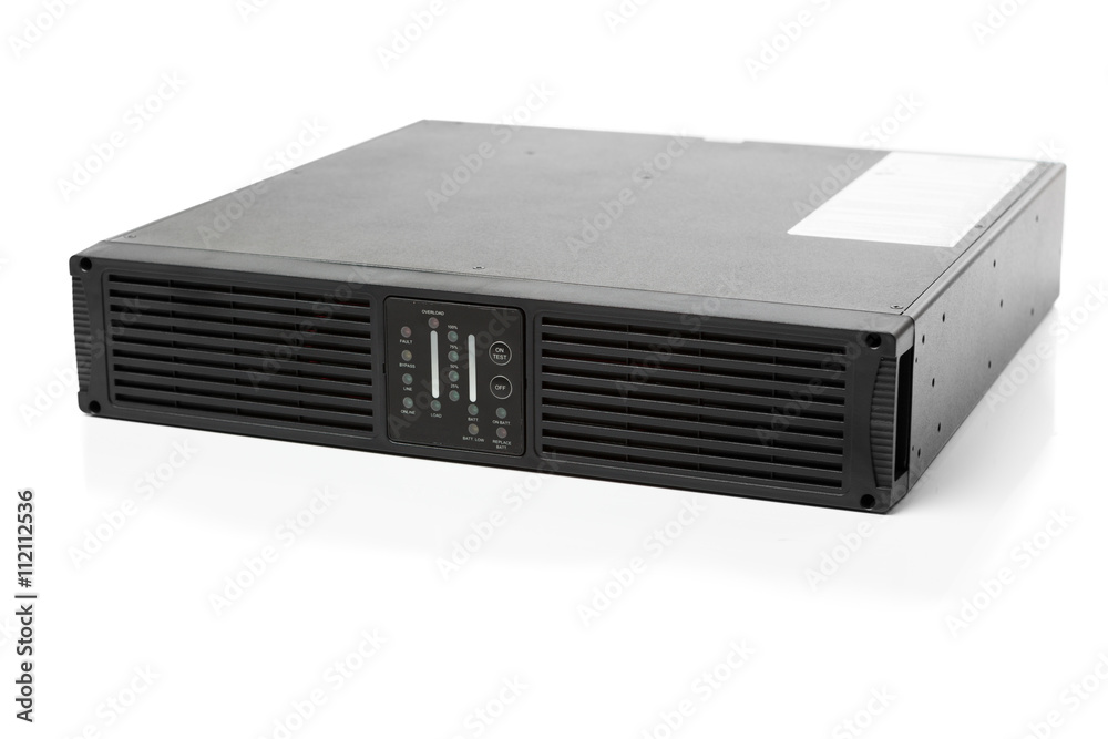 uninterruptible power supply (ups) controller, isolated on white