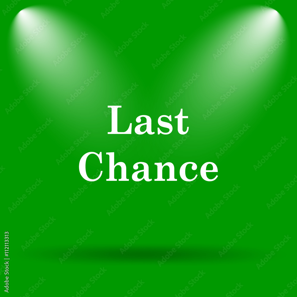 Naklejka premium Last chance icon