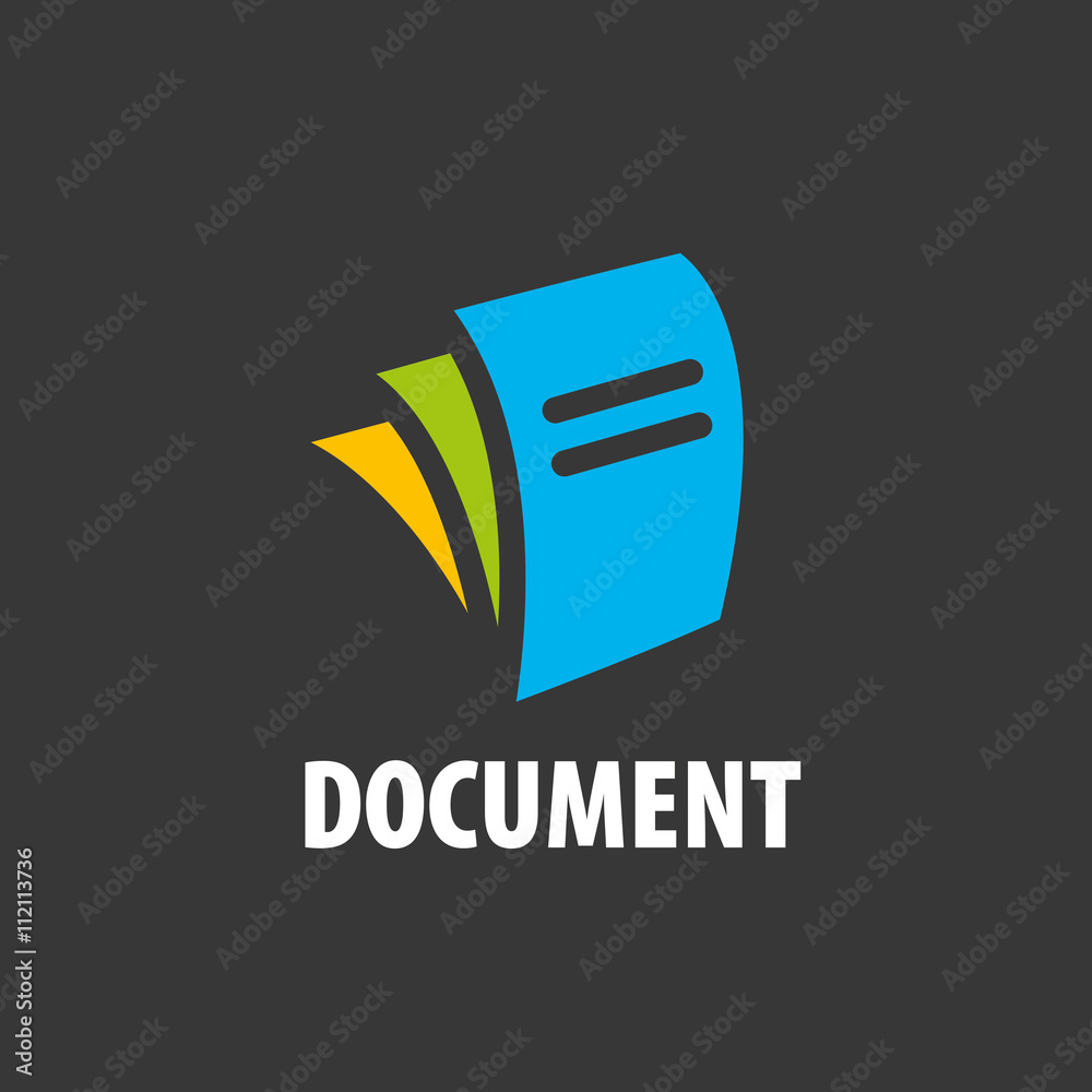 vector logo document vector logo document