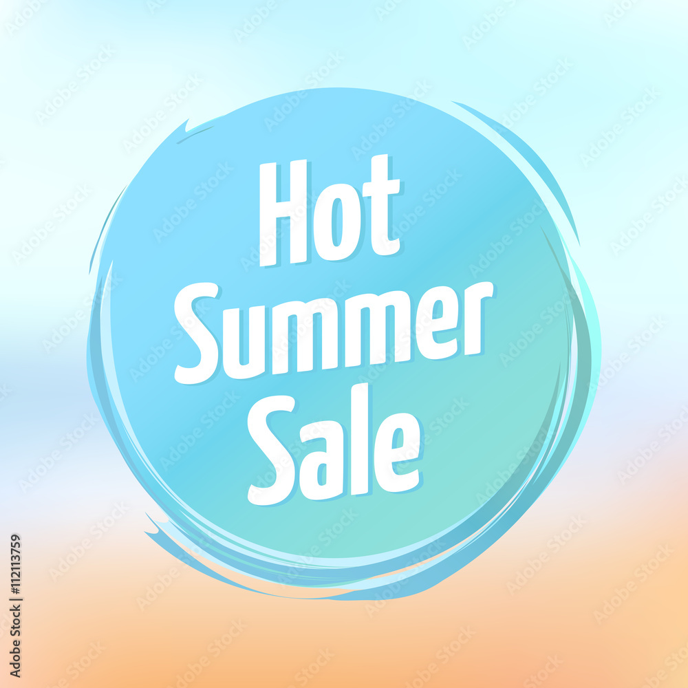 Hot Summer Sale Label Hot Summer Sale Label