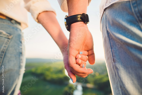 Holding Hands on Hill