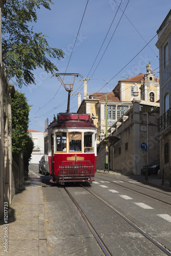 Lisbon red electric car