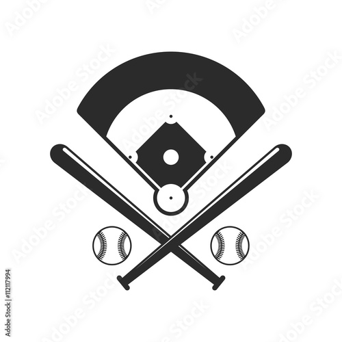 Canvas Print Baseball icons