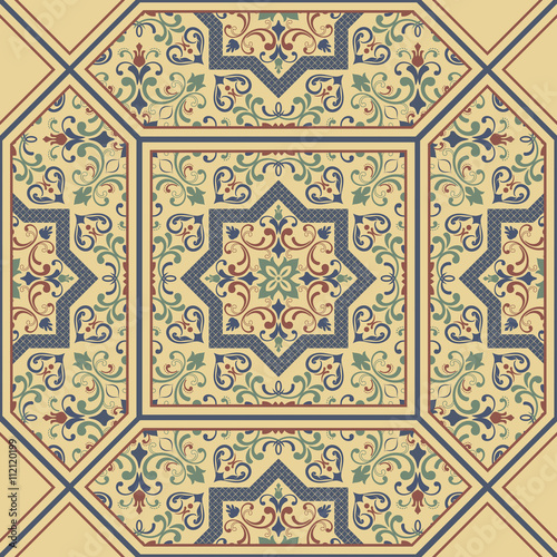 seamless tile with Moroccan motives