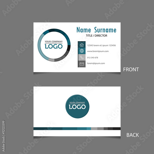 business card template, vector