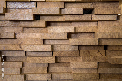 Wood timber construction material for background and texture. photo