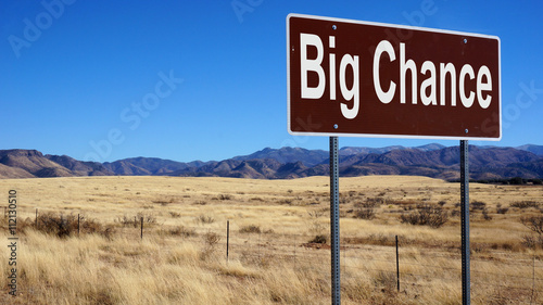Big Chance road sign