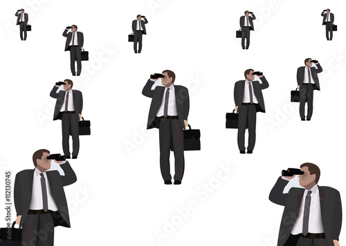 manager guarda  in lontananza