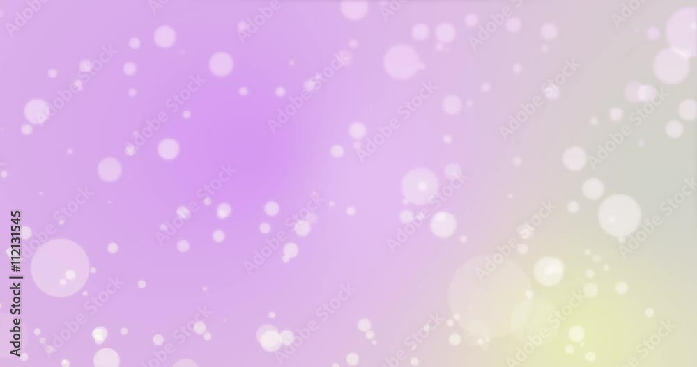 Flickering Bokeh from lens convex particles, random motion abstract purple and yellow gradient ramp color seamless loop animation. Flickering Bokeh from lens convex particles, random motion abstract purple and yellow gradient ramp color seamless loop animation.
