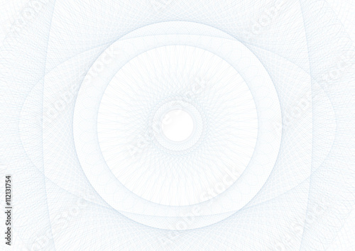 Guilloche pattern background for certificate and other security