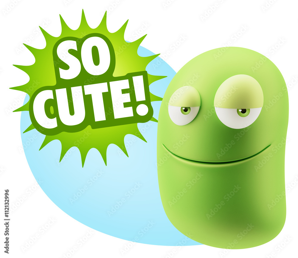 3d Illustration Laughing Character Emoji Expression saying So Cu 3d Illustration Laughing Character Emoji Expression saying So Cu