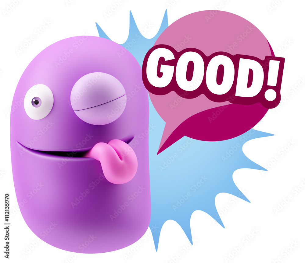 3d Illustration Laughing Character Emoji Expression saying Good 3d Illustration Laughing Character Emoji Expression saying Good