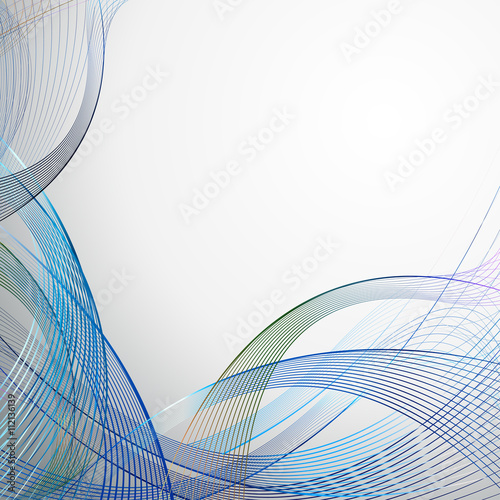 Abstract technology concept futuristic line art background