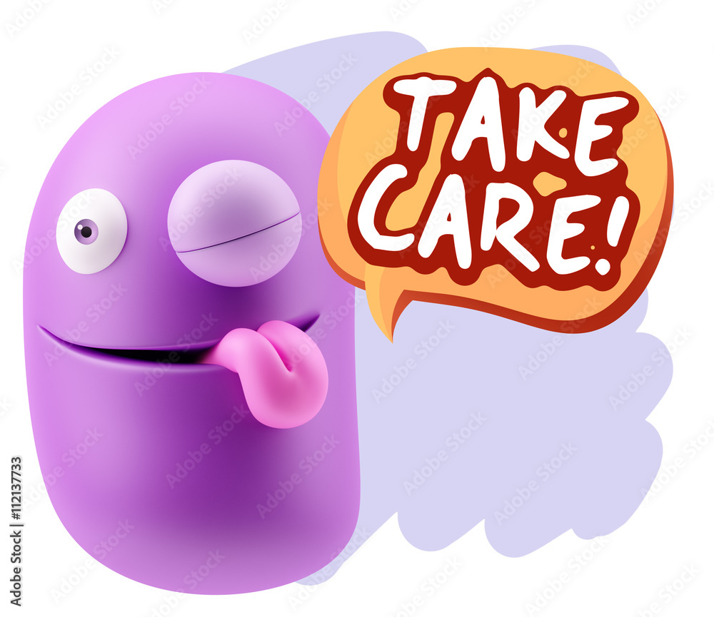 3d Illustration Laughing Character Emoji Expression saying Take 3d Illustration Laughing Character Emoji Expression saying Take