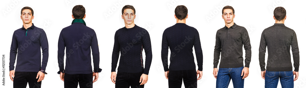 Young man in fashion concept isolated on white Young man in fashion concept isolated on white