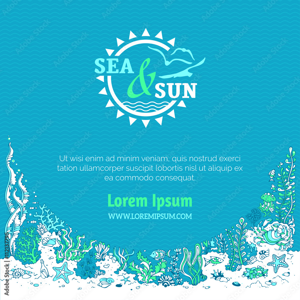 Obraz premium Summer ocean background.