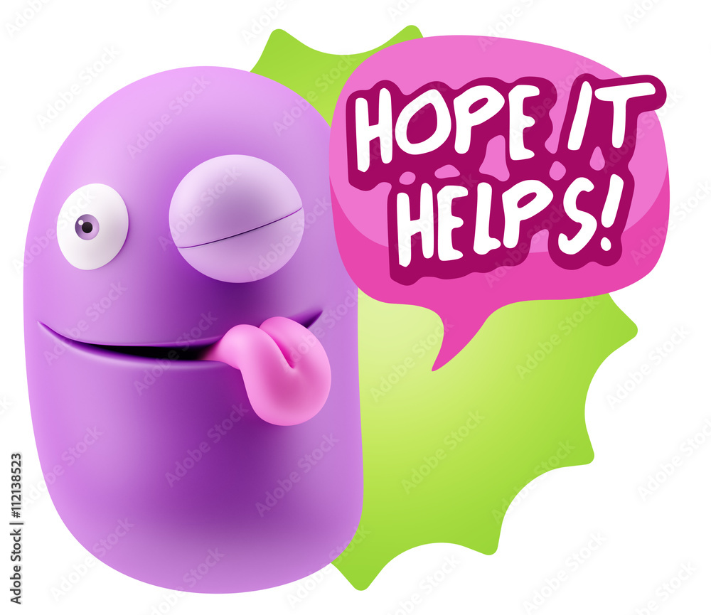3d Illustration Laughing Character Emoji Expression saying Hope 3d Illustration Laughing Character Emoji Expression saying Hope