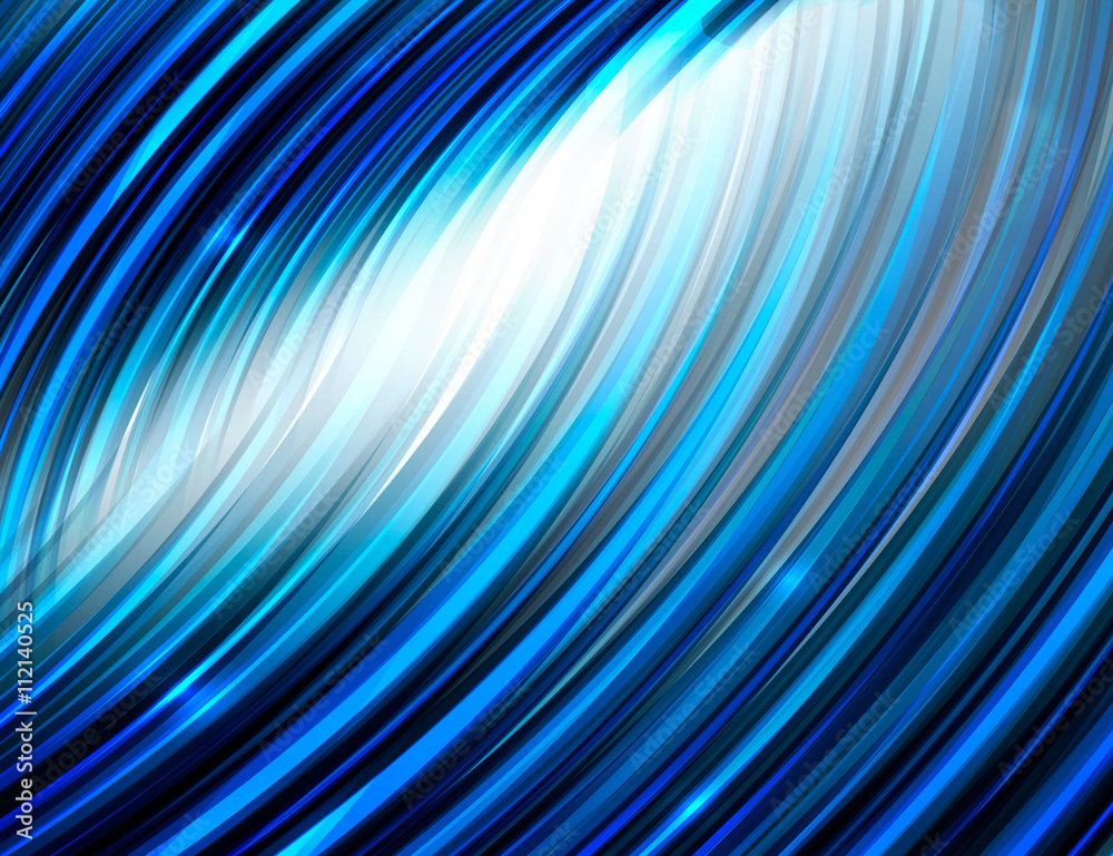 Naklejka premium Abstract colorful wave on white background. Shiny bright curves