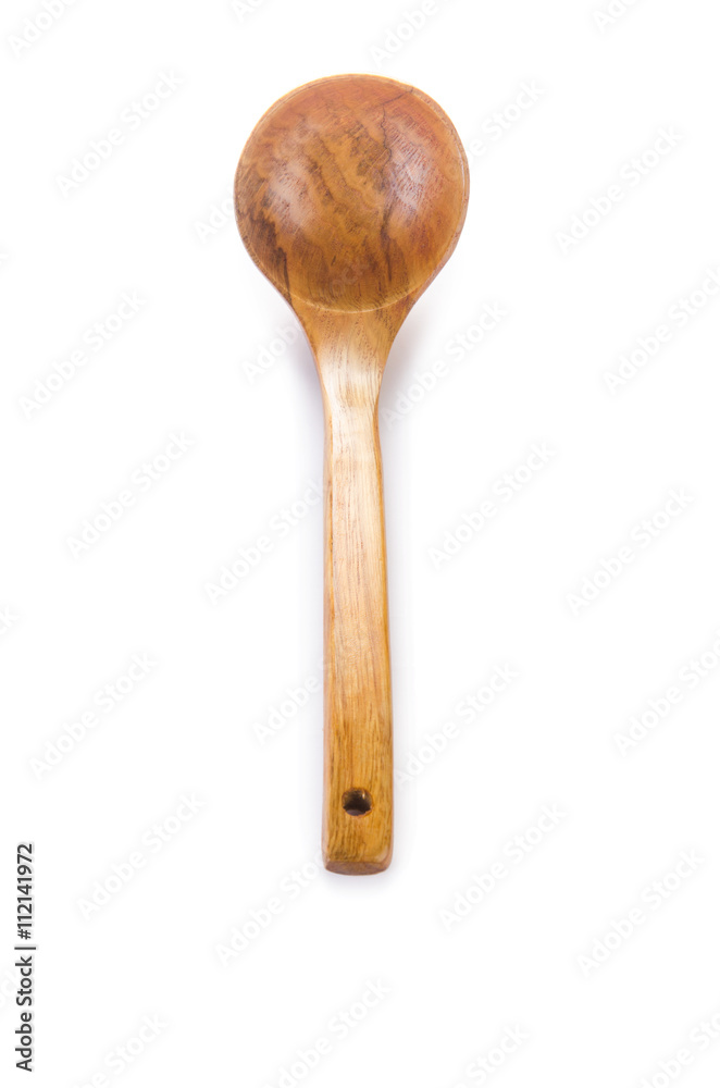 Wooden spoon isolated on white Wooden spoon isolated on white