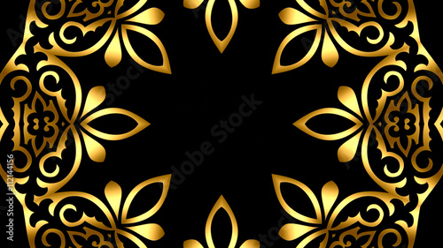 Oriental golden background