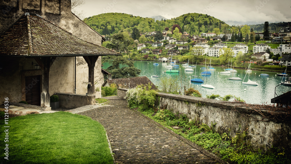 Spiez on Lake Thun, Switzerland Spiez on Lake Thun, Switzerland