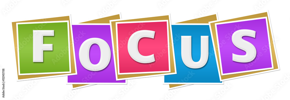 Focus Colorful Blocks Focus Colorful Blocks