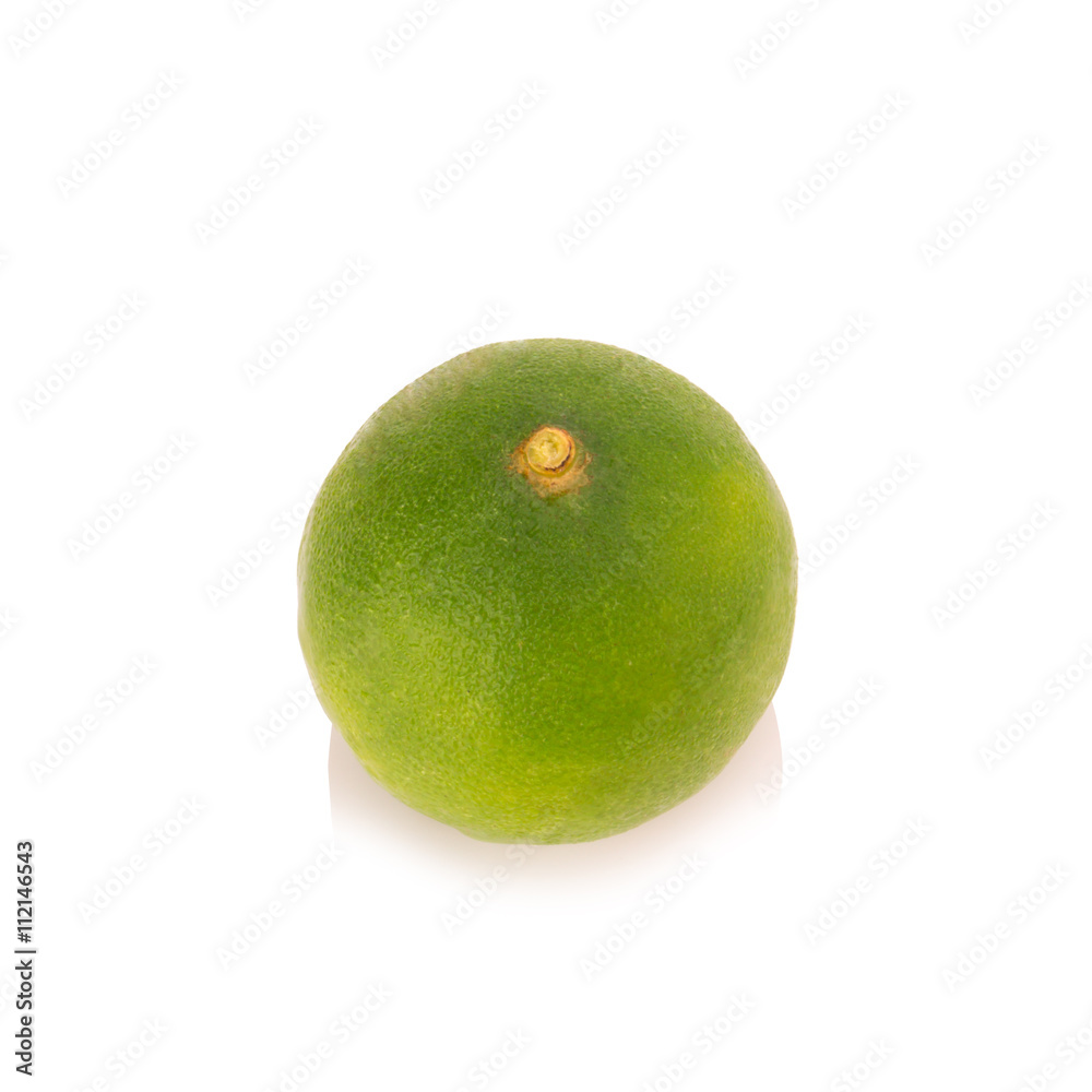 limes isolated on white background limes isolated on white background