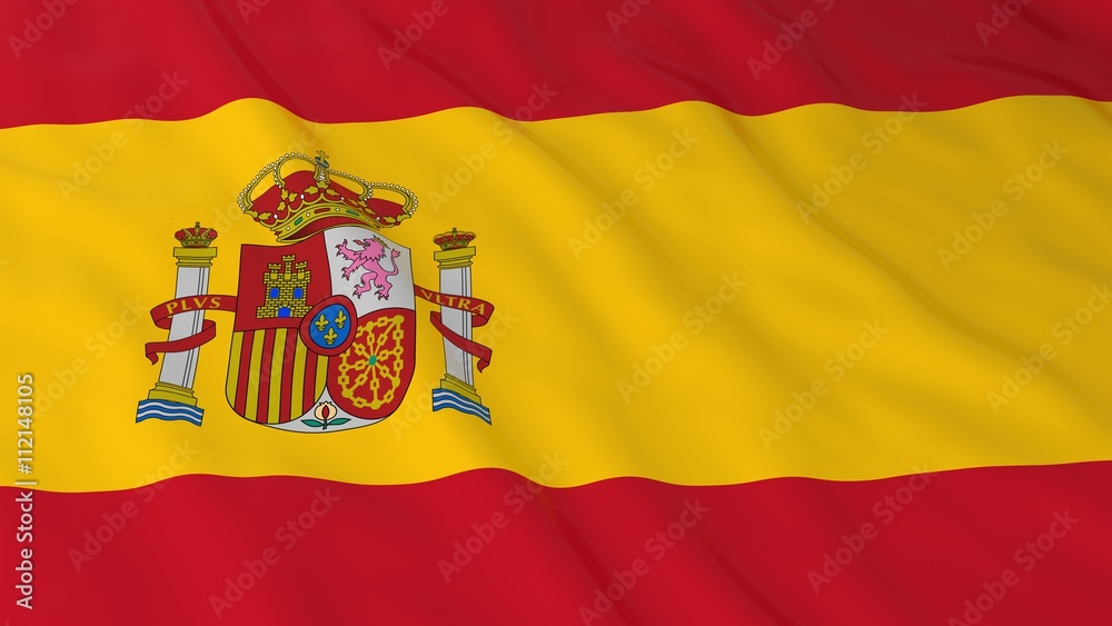 Spanish Flag HD Background - Flag of Spain 3D Illustration Spanish Flag HD Background - Flag of Spain 3D Illustration
