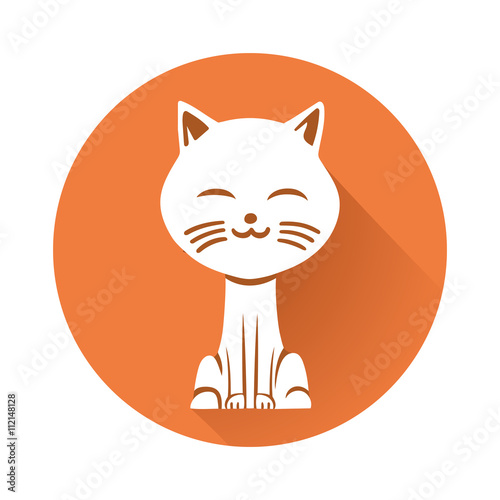 This is an illustration of a cat symbol