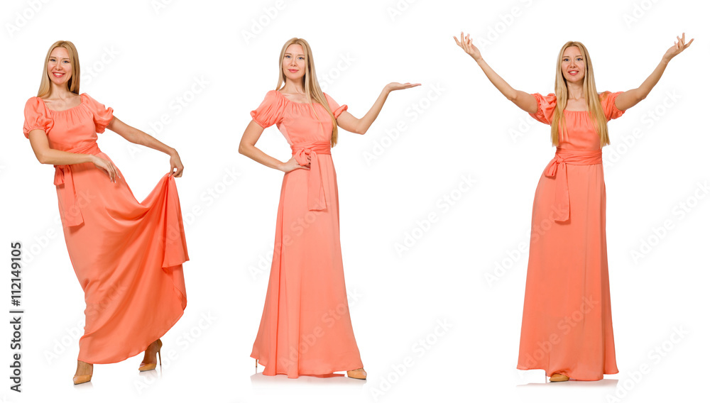 Composite photo of woman in various poses Composite photo of woman in various poses