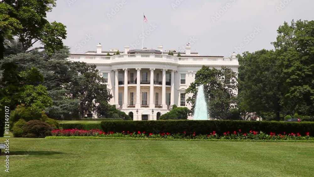 Casa Bianca, giardino di dietro, a Washington DC, Stati Uniti D'America