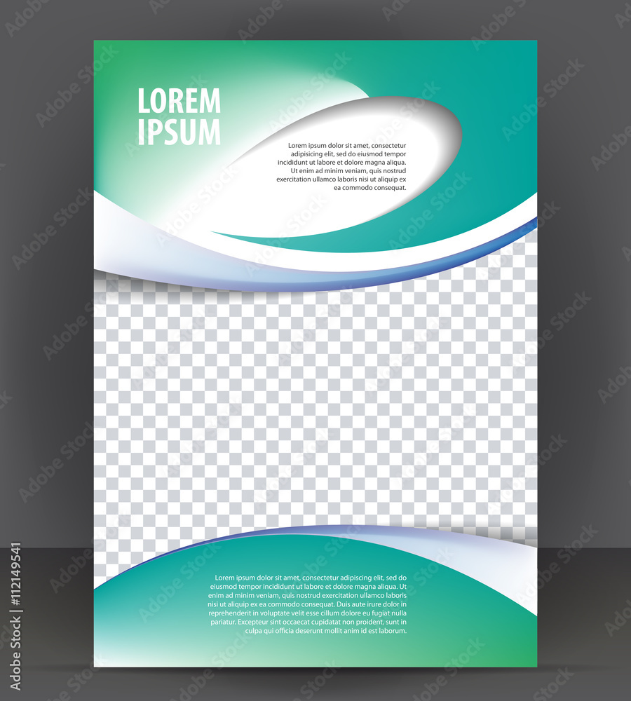 Naklejka premium Magazine, flyer, brochure, purple cover layout design print template