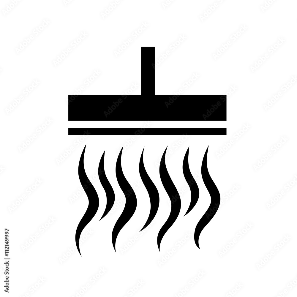 Shower and pouring water icon Vector Illustration Shower and pouring water icon Vector Illustration