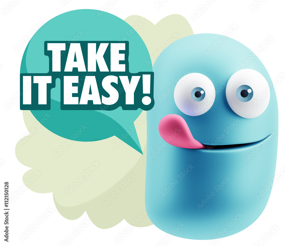 3d Illustration Laughing Character Emoji Expression saying Take 3d Illustration Laughing Character Emoji Expression saying Take