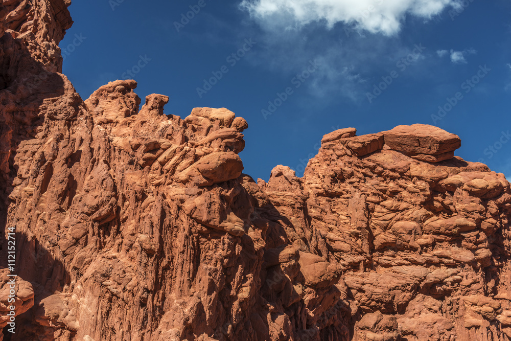 red mountain in the desert