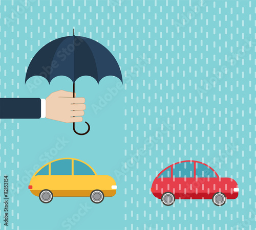 One car under protection by umbrella, another - without insurance
