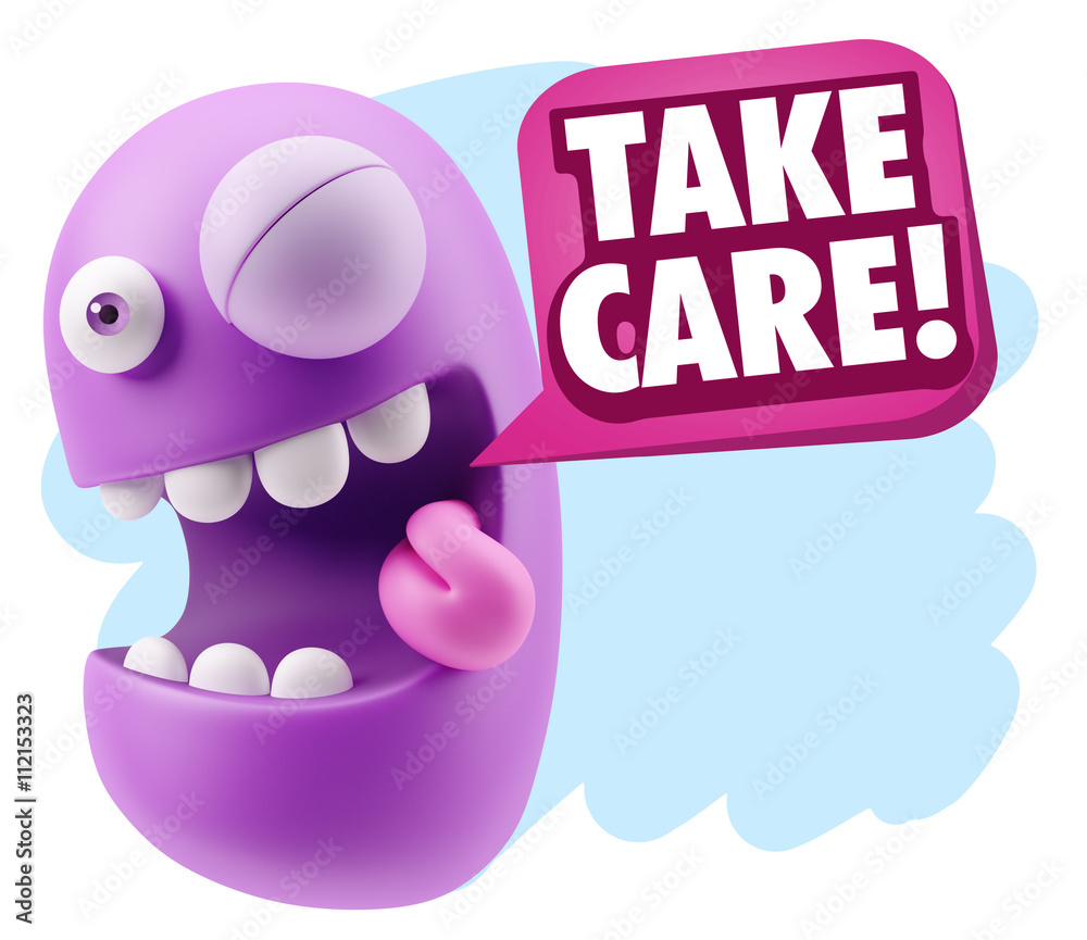 3d Illustration Laughing Character Emoji Expression saying Take 3d Illustration Laughing Character Emoji Expression saying Take
