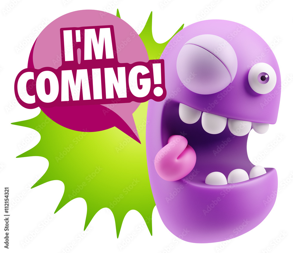 3d Illustration Laughing Character Emoji Expression saying I'm C 3d Illustration Laughing Character Emoji Expression saying I'm C