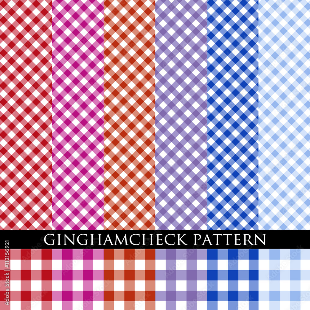 ギンガムチェック パターン Stock ベクター Adobe Stock