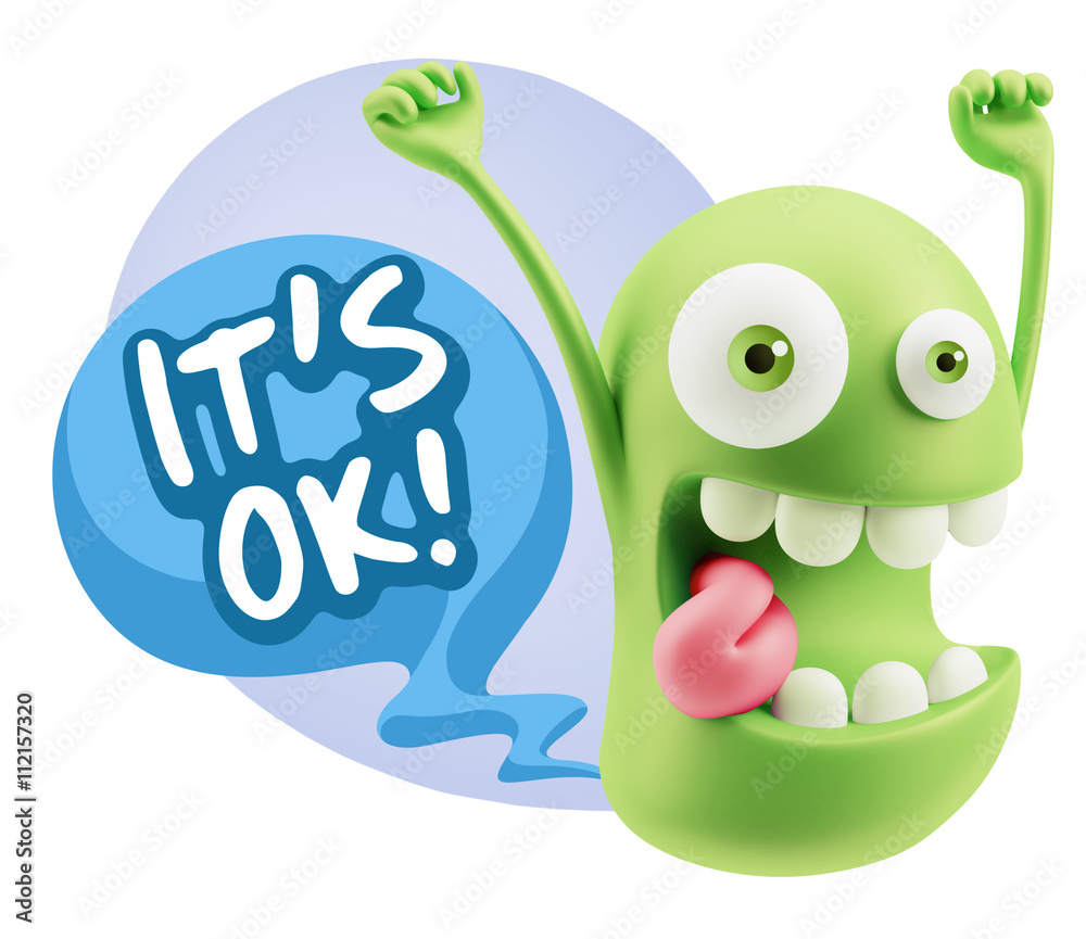 3d Illustration Laughing Character Emoji Expression saying It's 3d Illustration Laughing Character Emoji Expression saying It's