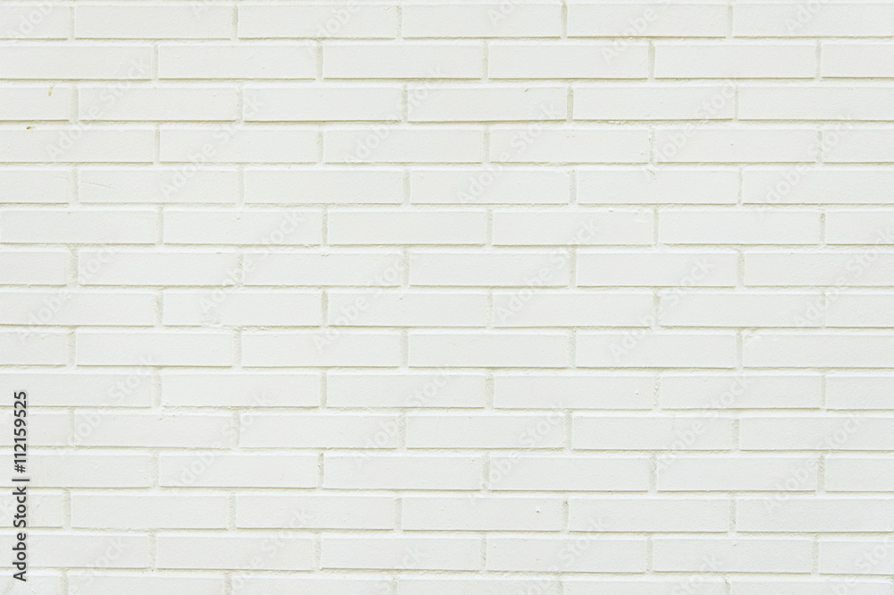 Naklejka premium Old white brick wall background texture