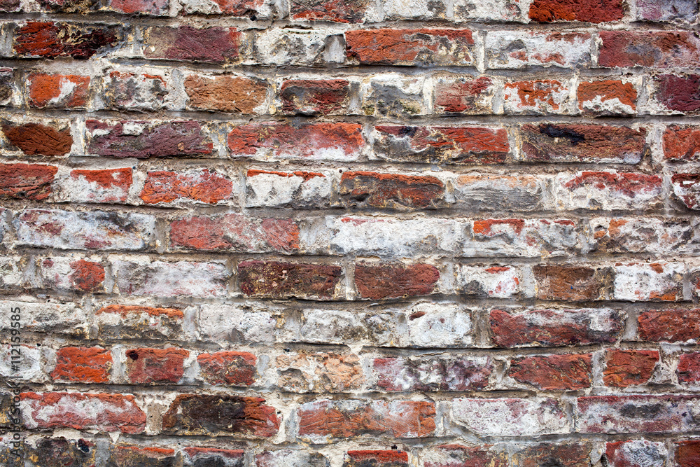 Naklejka premium red brick wall texture background