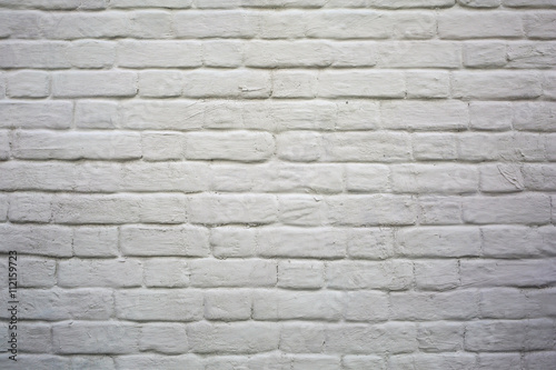 Brick wall texture in white color
