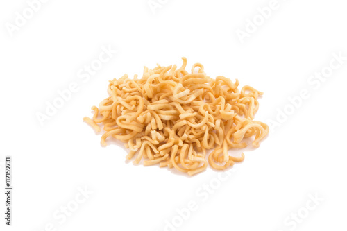 Instant noodles, isolated on white background