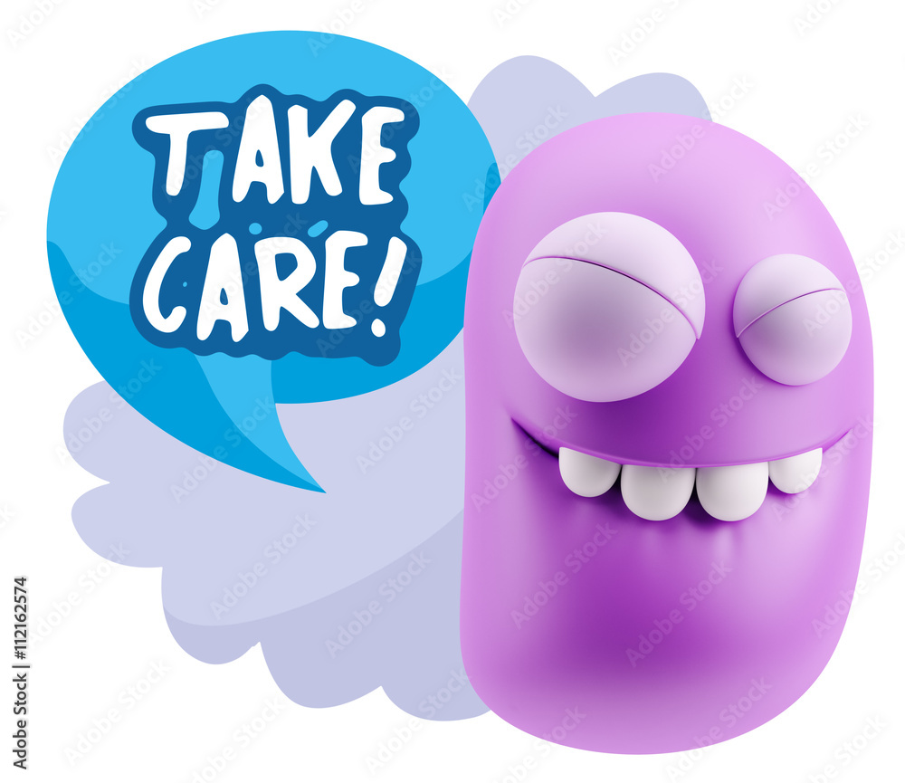 3d Illustration Laughing Character Emoji Expression saying Take 3d Illustration Laughing Character Emoji Expression saying Take