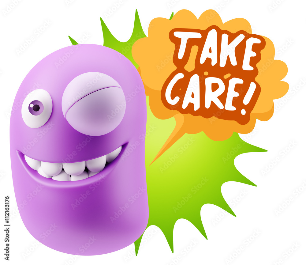 3d Illustration Laughing Character Emoji Expression saying Take 3d Illustration Laughing Character Emoji Expression saying Take